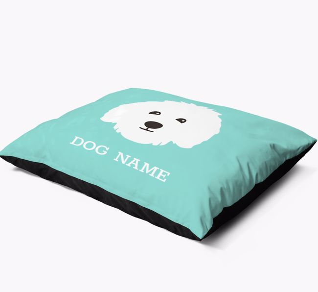 'Yappicon and Name' - Personalised {breedFullName} Dog Bed